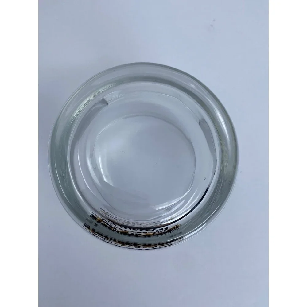 Vintage Jack Daniels Low Ball Whiskey Glasses black gold Logo